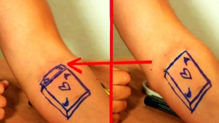 Painted card - Amazing trick